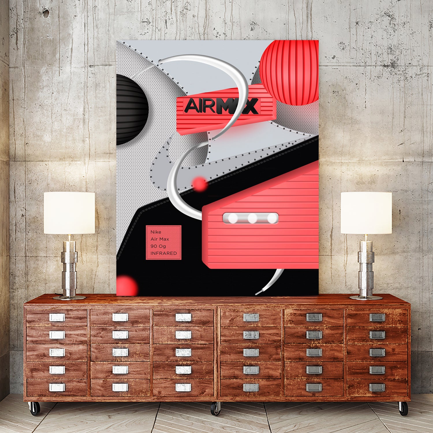 AM-90-OG by Juliano Vieira on GIANT ART - red vector illustration