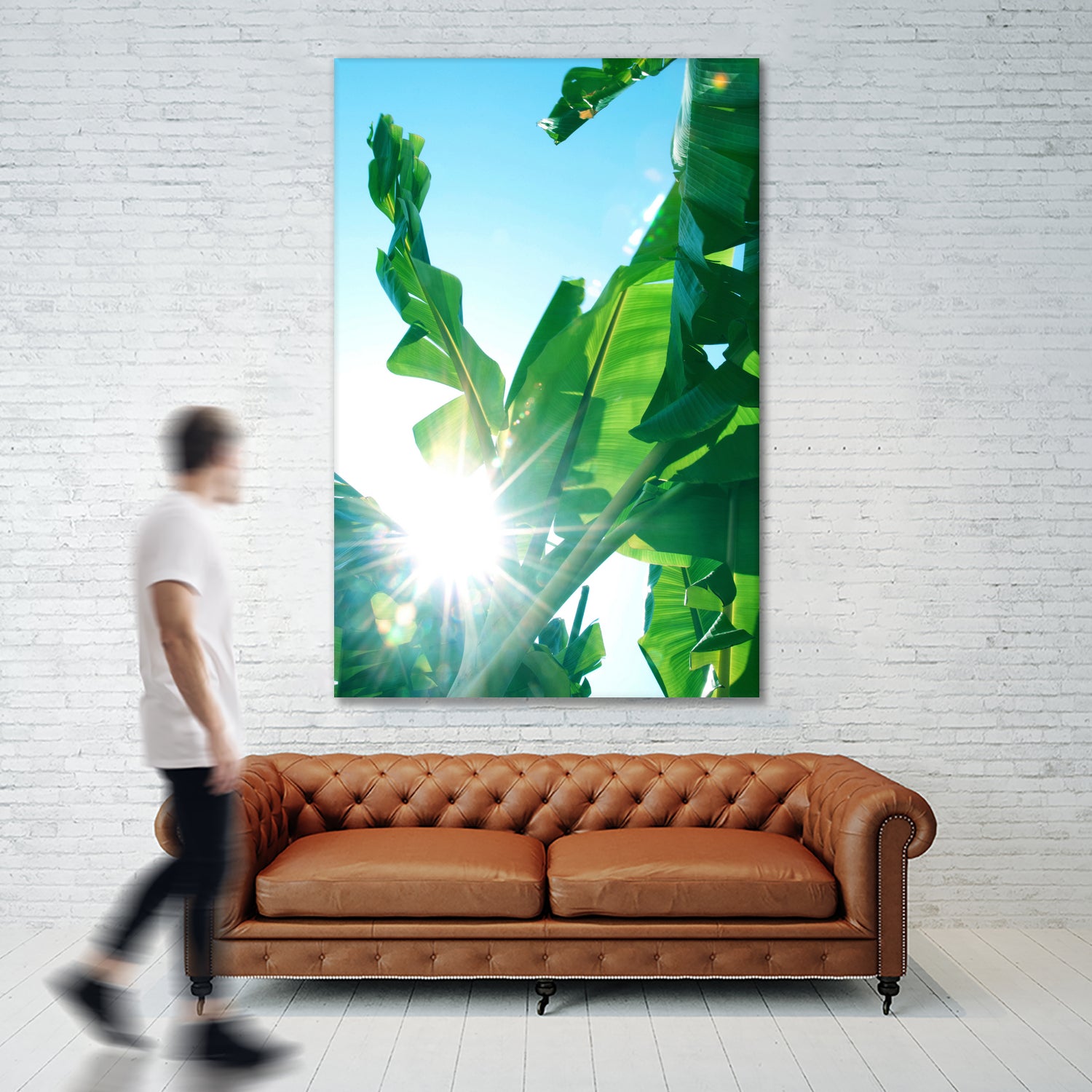 Banana Leaves Delight #1 #tropical #decor #art by Anita & Bella Jantz on GIANT ART - green photo illustration