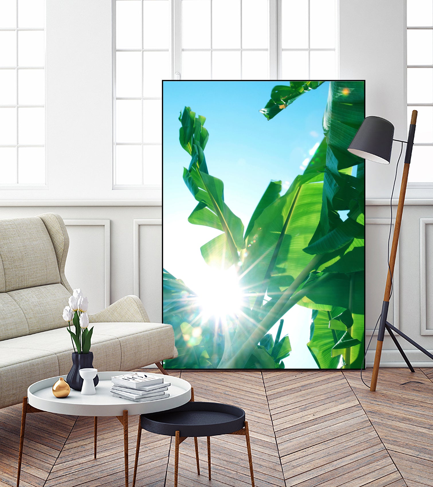 Banana Leaves Delight #1 #tropical #decor #art by Anita & Bella Jantz on GIANT ART - green photo illustration