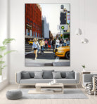 SoHo New York City by Matthew Holden Bates on GIANT ART - red mixed media