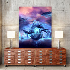 When the moon is closer by Cyril Rolando on GIANT ART - digital painting