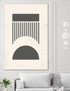 Mid Century Modern Geometry 01 by Studio North on GIANT ART - black digital drawing