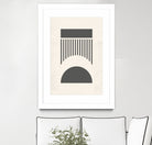 Mid Century Modern Geometry 01 by Studio North on GIANT ART - black digital drawing