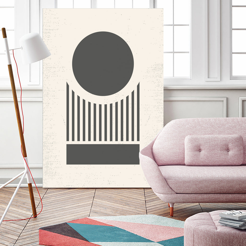 Mid Century Modern Geometry 02 by Studio North on GIANT ART - black digital drawing