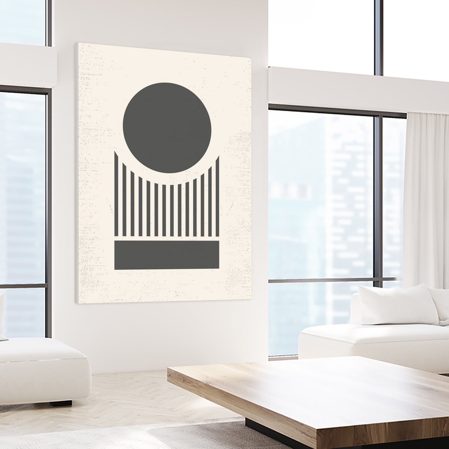 Mid Century Modern Geometry 02 by Studio North on GIANT ART - black digital drawing