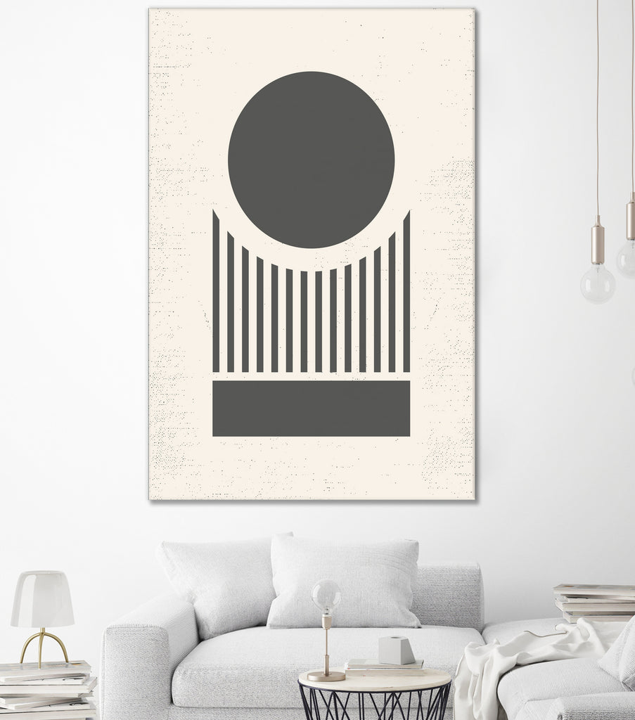 Mid Century Modern Geometry 02 by Studio North on GIANT ART - black digital drawing