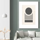 Mid Century Modern Geometry 02 by Studio North on GIANT ART - black digital drawing