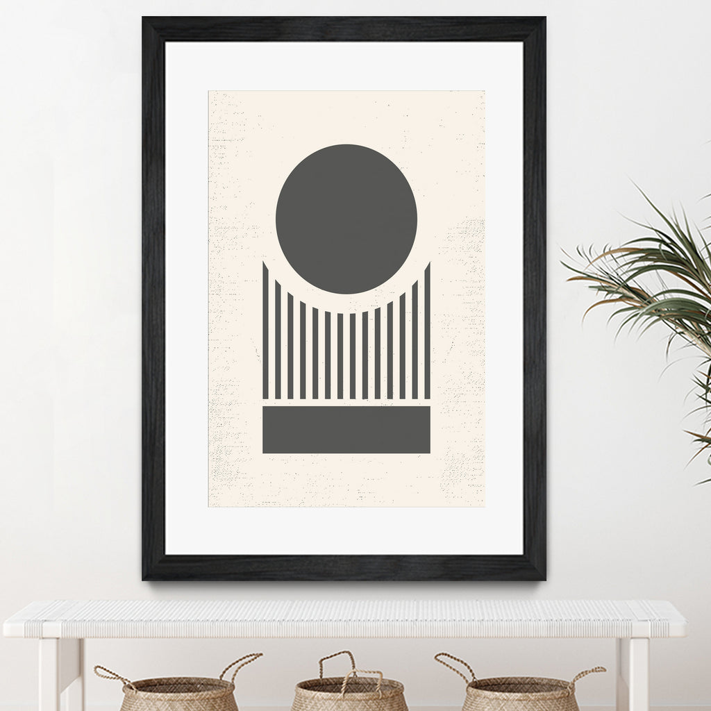 Mid Century Modern Geometry 02 by Studio North on GIANT ART - black digital drawing