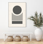 Mid Century Modern Geometry 02 by Studio North on GIANT ART - black digital drawing