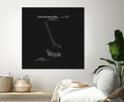 Hockey Stick Patent - Black by Finlay McNevin on GIANT ART - black typography