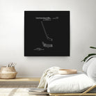 Hockey Stick Patent - Black by Finlay McNevin on GIANT ART - black typography