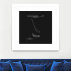 Hockey Stick Patent - Black by Finlay McNevin on GIANT ART - black typography