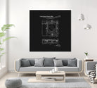 Record Player Patent - Black by Finlay McNevin on GIANT ART - black typography