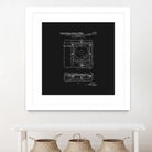 Record Player Patent - Black by Finlay McNevin on GIANT ART - black typography