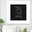 Record Player Patent - Black by Finlay McNevin on GIANT ART - black typography