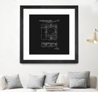 Record Player Patent - Black by Finlay McNevin on GIANT ART - black typography