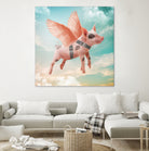 Little pig Can Fly by Vin Zzep on GIANT ART - white photo illustration