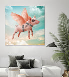 Little pig Can Fly by Vin Zzep on GIANT ART - white photo illustration