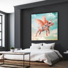 Little pig Can Fly by Vin Zzep on GIANT ART - white photo illustration