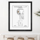 Toilet Paper Roll Patent by Finlay McNevin on GIANT ART - white typography