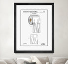 Toilet Paper Roll Patent by Finlay McNevin on GIANT ART - white typography