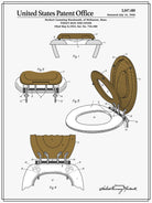 Toilet Seat and Cover Patent by Finlay McNevin on GIANT ART - white typography