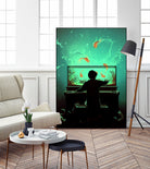 Le Pianoquarium by Cyril Rolando on GIANT ART - green digital painting