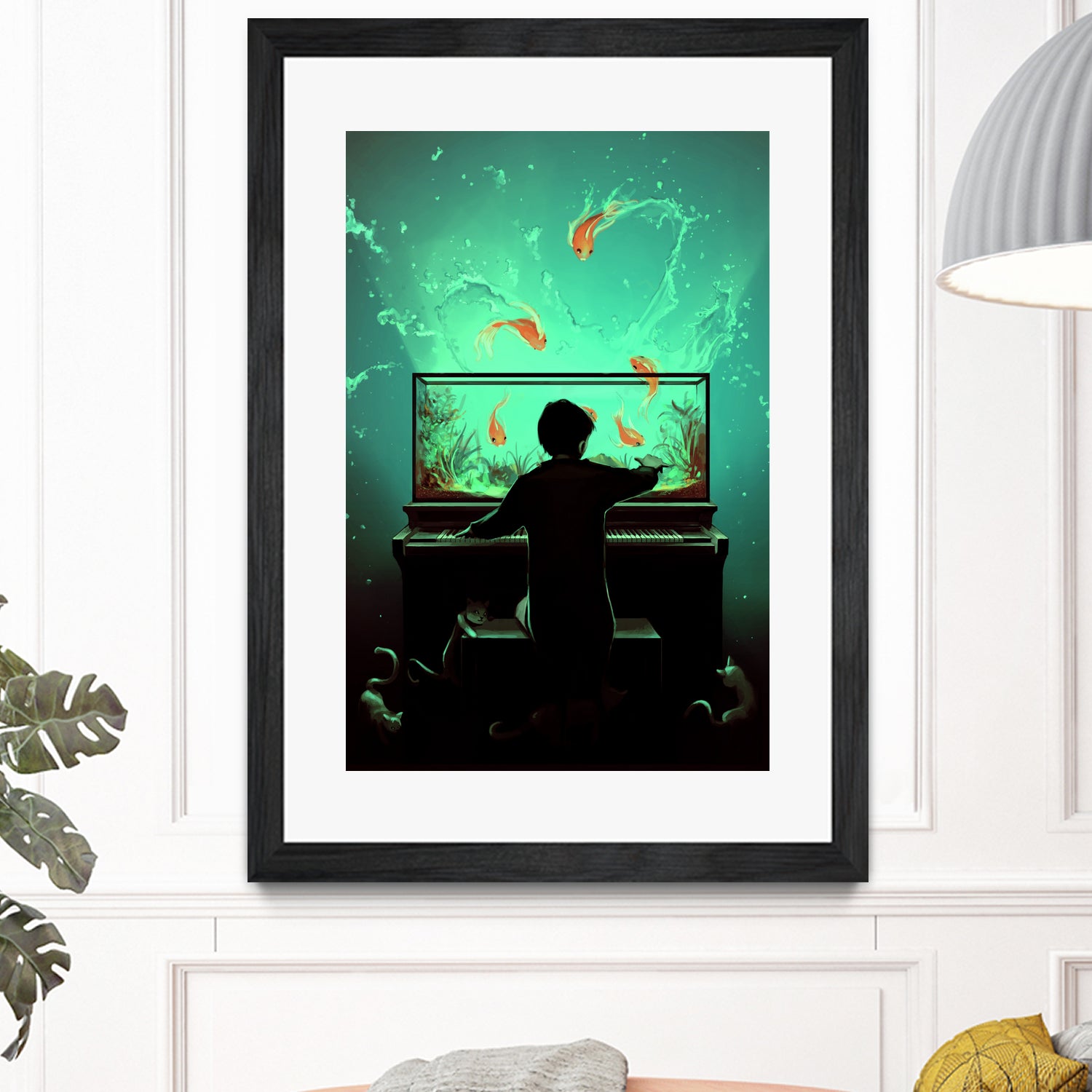 Le Pianoquarium by Cyril Rolando on GIANT ART - green digital painting