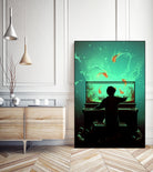 Le Pianoquarium by Cyril Rolando on GIANT ART - green digital painting