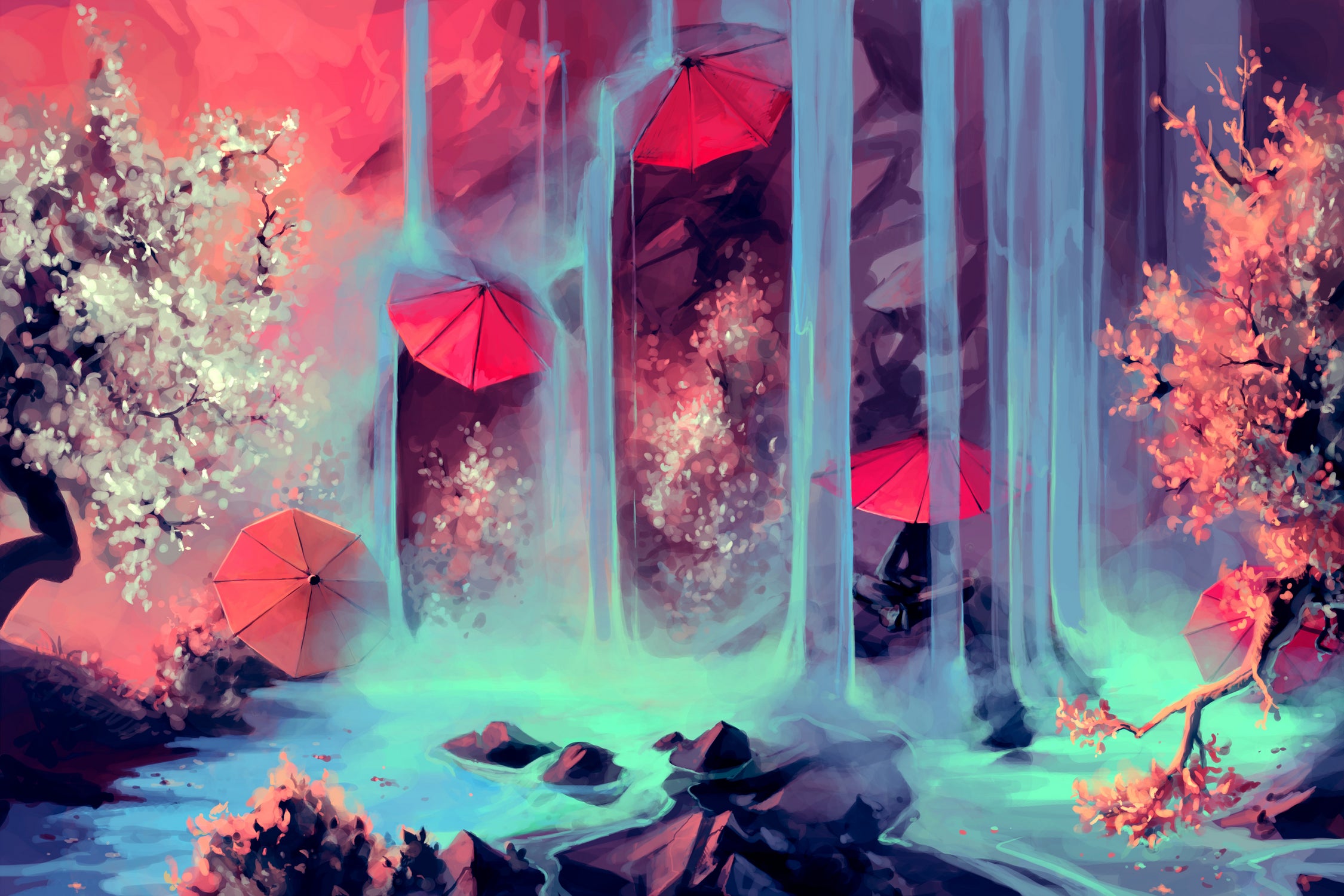 Protect me from what I want by Cyril Rolando on GIANT ART - pink digital painting