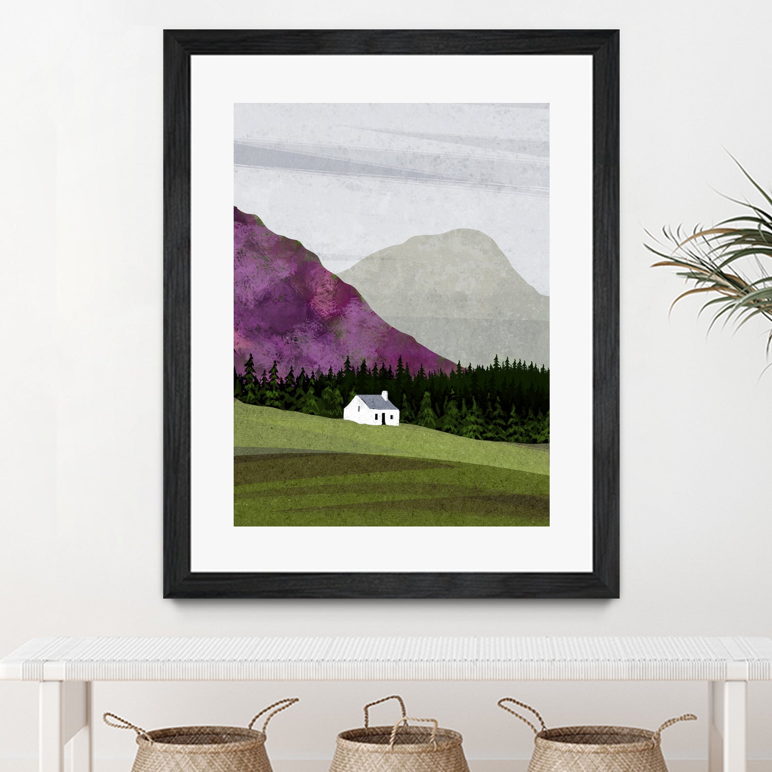 scottish landscape by Katherine Blower on GIANT ART - gray digital painting