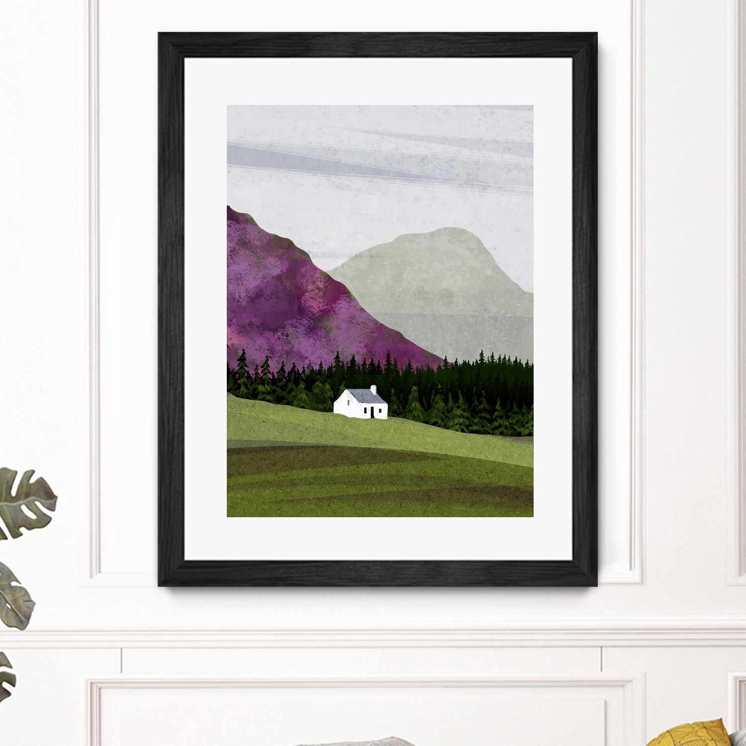 scottish landscape by Katherine Blower on GIANT ART - gray digital painting