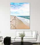 A Walk On The Beach by Uma Gokhale on GIANT ART - blue photo illustration