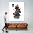 Samurai watercolor by Antonio Camarena on GIANT ART - white digital painting