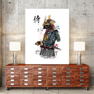 Samurai watercolor by Antonio Camarena on GIANT ART - white digital painting