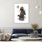 Samurai watercolor by Antonio Camarena on GIANT ART - white digital painting