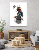 Samurai watercolor by Antonio Camarena on GIANT ART - white digital painting