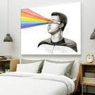 Geordi Sees the Rainbow by Olga Shvartsur on GIANT ART - black mixed media