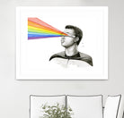 Geordi Sees the Rainbow by Olga Shvartsur on GIANT ART - black mixed media