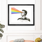 Geordi Sees the Rainbow by Olga Shvartsur on GIANT ART - black mixed media