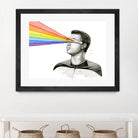 Geordi Sees the Rainbow by Olga Shvartsur on GIANT ART - black mixed media