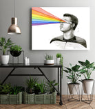 Geordi Sees the Rainbow by Olga Shvartsur on GIANT ART - black mixed media