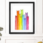 Rainbow of Cats by Olga Shvartsur on GIANT ART - pink mixed media