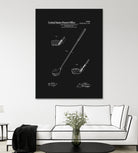 Golf Club Patent v2 - Black by Finlay McNevin on GIANT ART - black typography