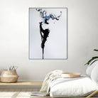 Fashion watercolor portrait by enmo enmo lin on GIANT ART - white photo illustration