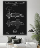 Beer Faucet Patent - Black by Finlay McNevin on GIANT ART - black typography