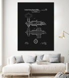 Beer Faucet Patent - Black by Finlay McNevin on GIANT ART - black typography