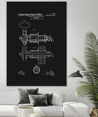 Beer Faucet Patent - Black by Finlay McNevin on GIANT ART - black typography