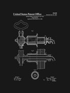 Beer Faucet Patent - Black by Finlay McNevin on GIANT ART - black typography