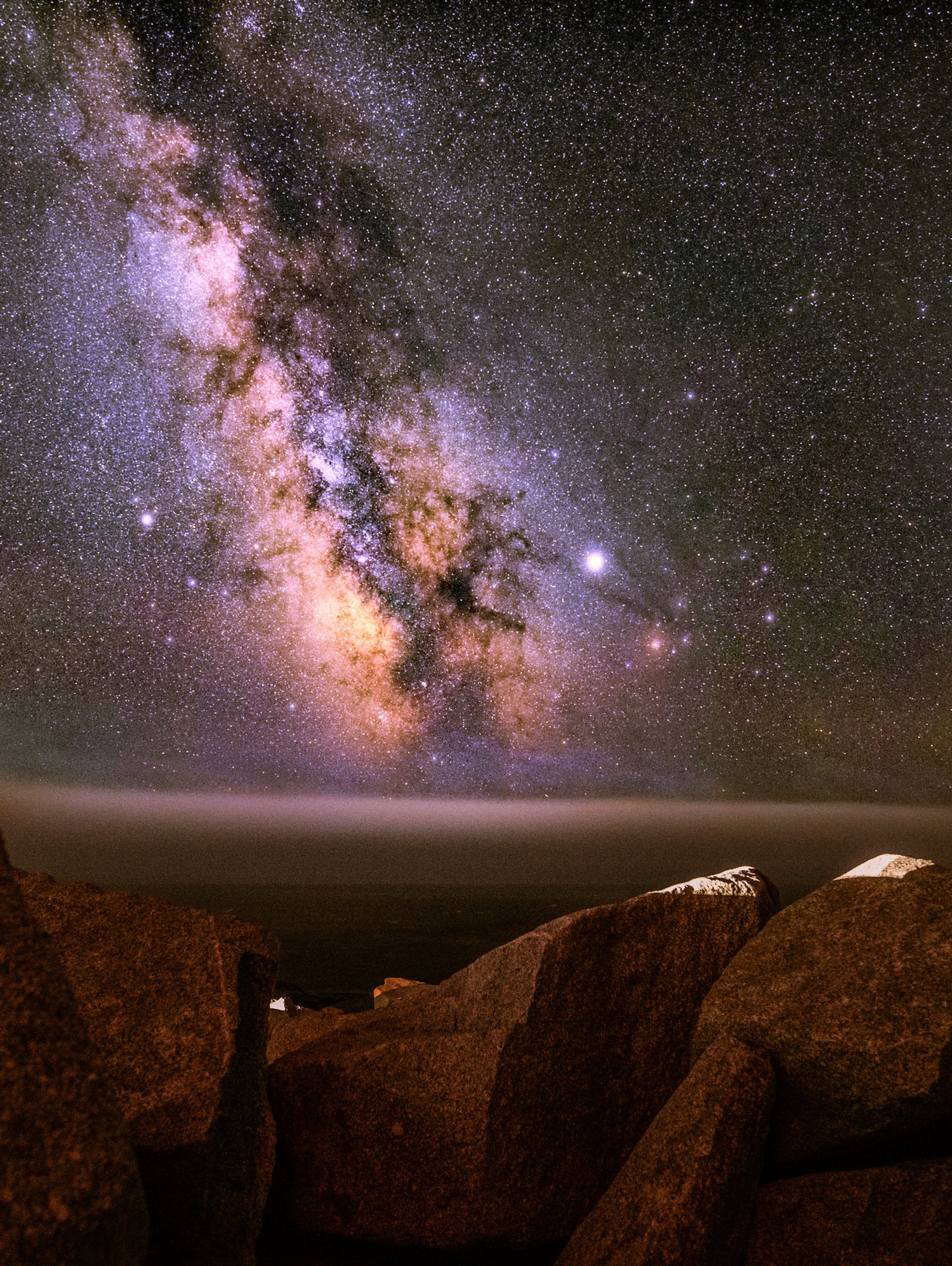 Peggy's Cove Milky Way by Lorenzo Bustillo on GIANT ART - gray photo illustration